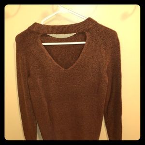 Loft back cut out sweater NWT